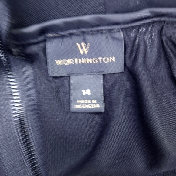 New Worthington Charcoal Silver Skirt Sz 14 - Picture 11 of 12